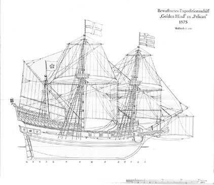 Golden Hind Ship Model Plans